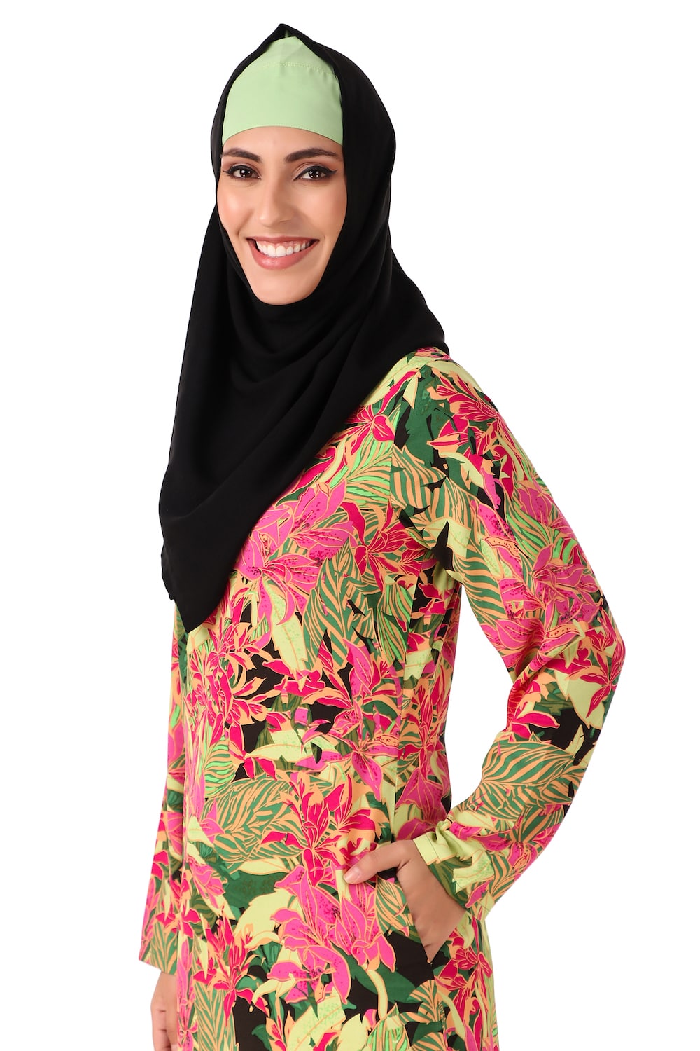 Printed Crepe Abaya AYP-462