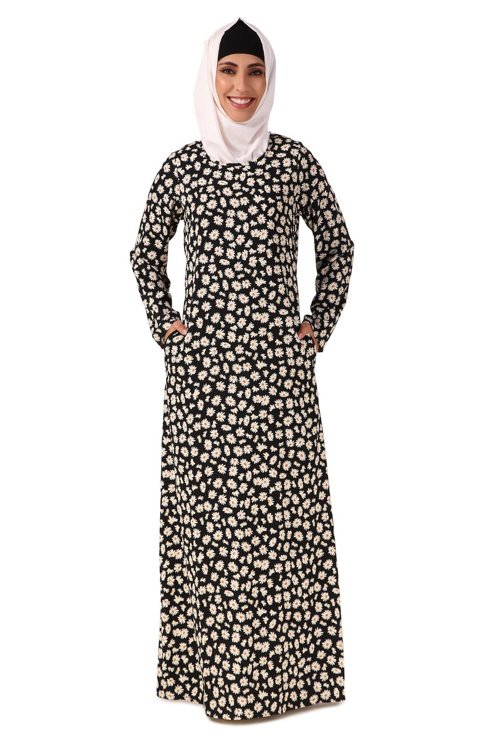 Printed Crepe Abaya AYP-463