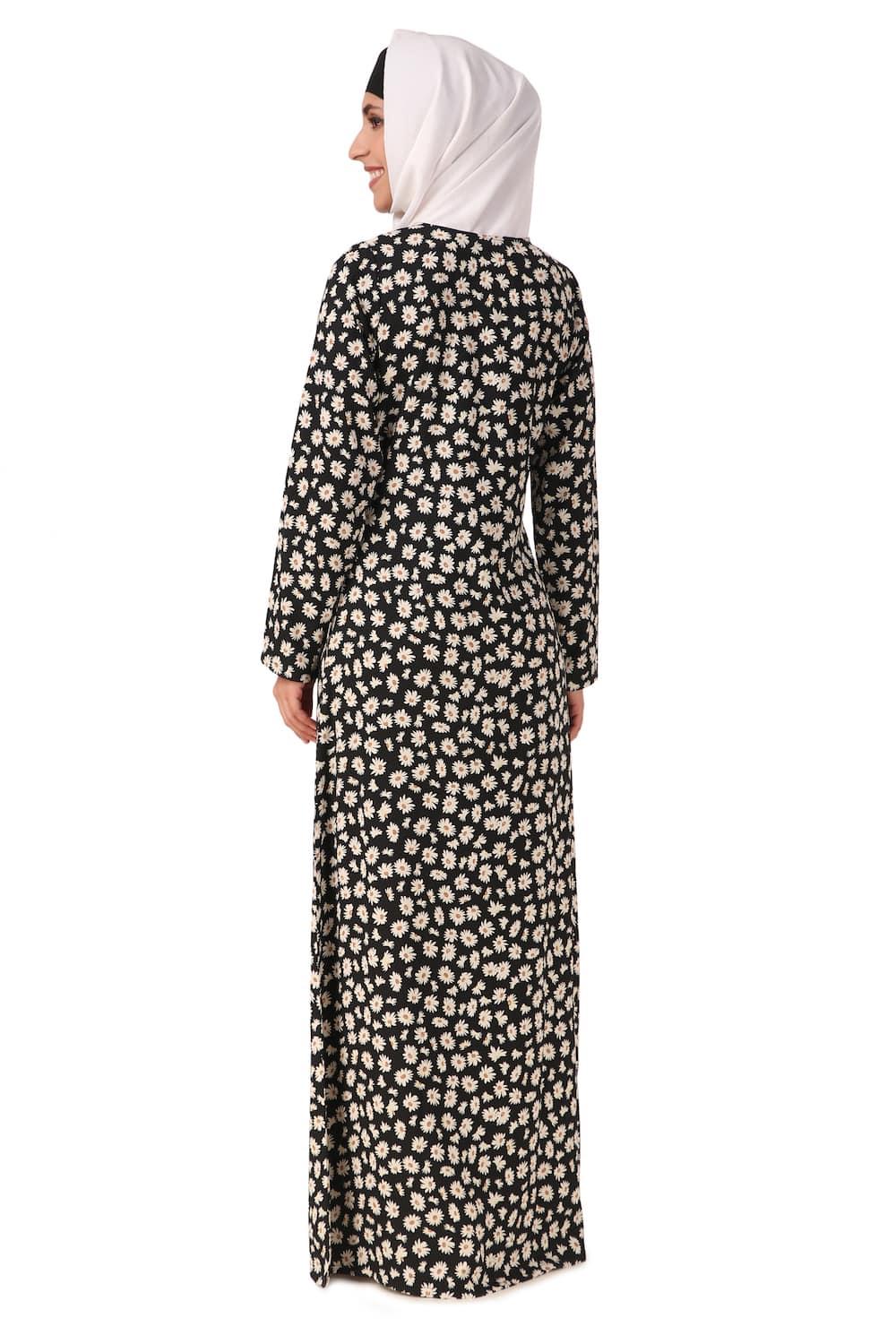 Printed Crepe Abaya AYP-463