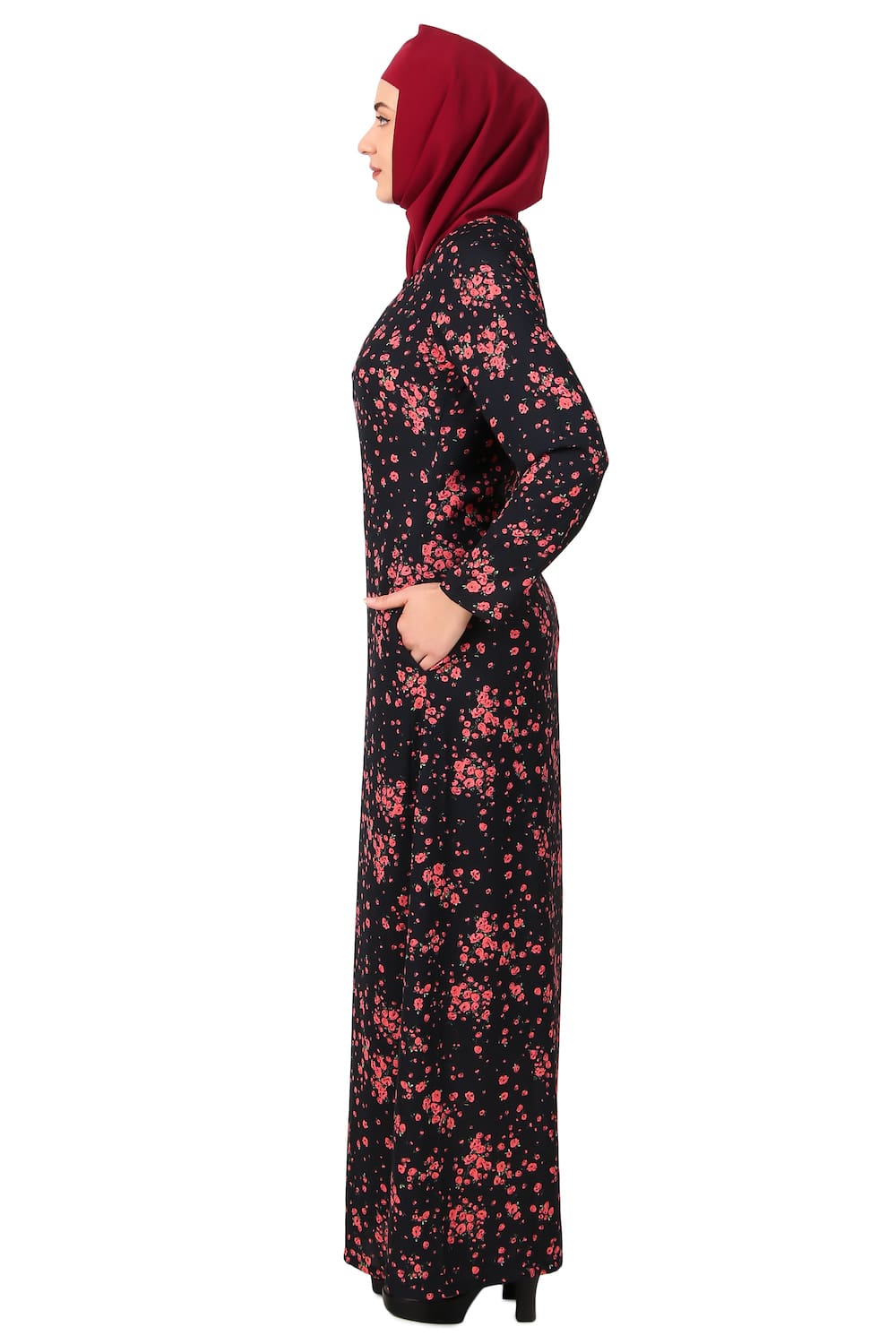 Printed Crepe Abaya AYP-466