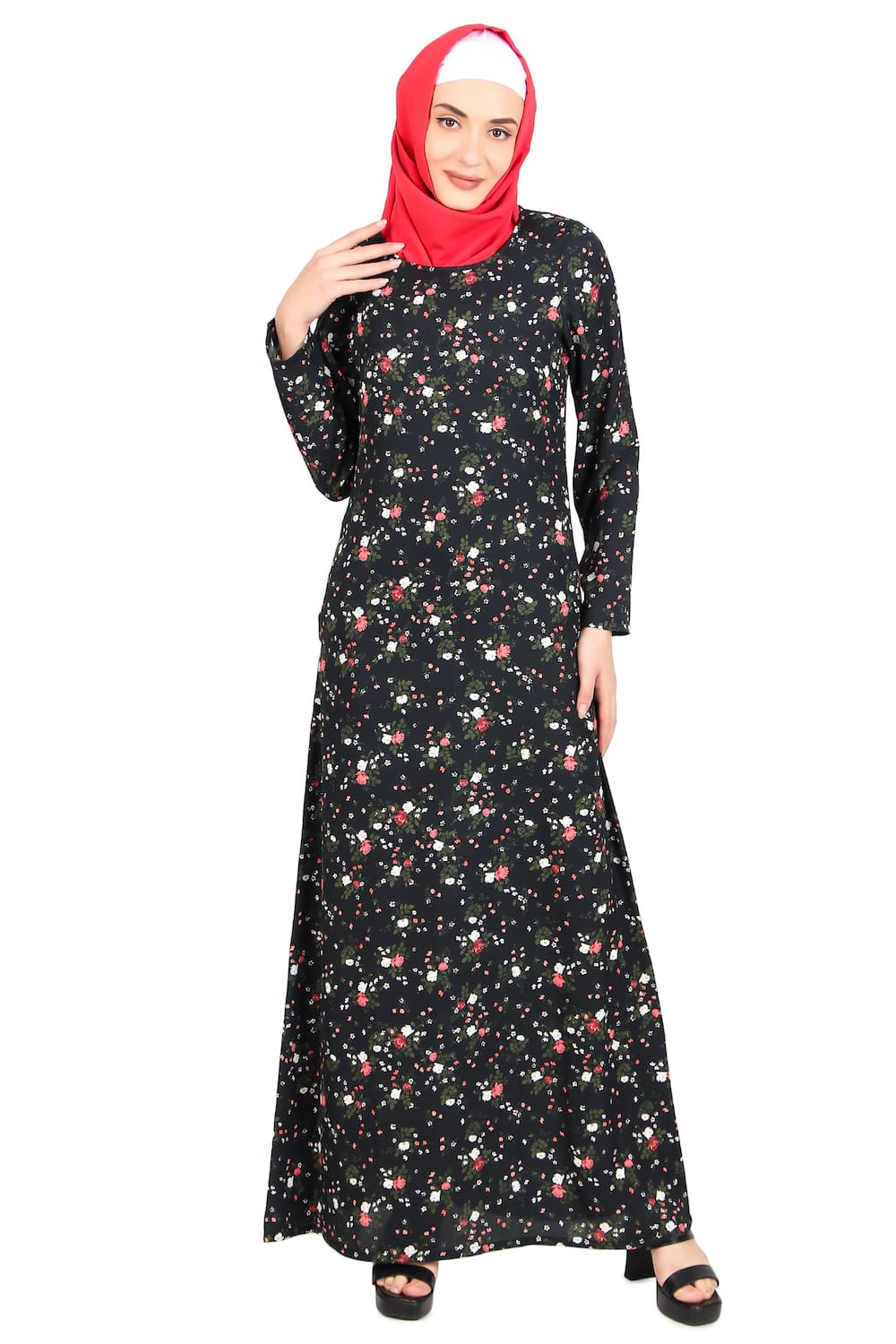 Printed Crepe Abaya AYP-467