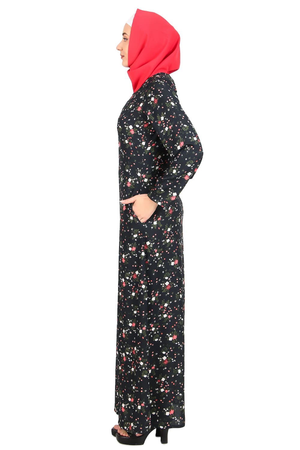 Printed Crepe Abaya AYP-467