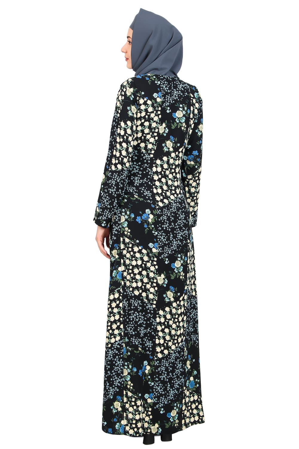 Printed Crepe Abaya AYP-468