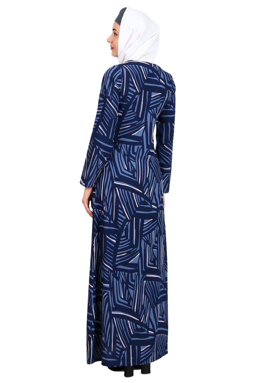 Printed Crepe Abaya AYP-469