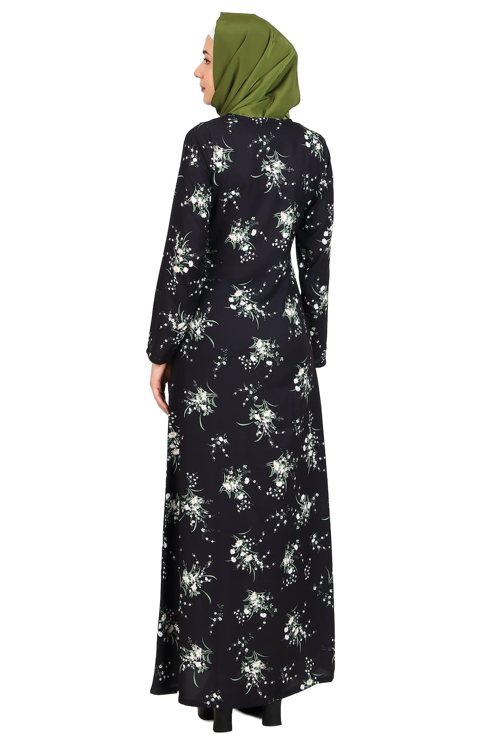 Printed Crepe Abaya AYP-471