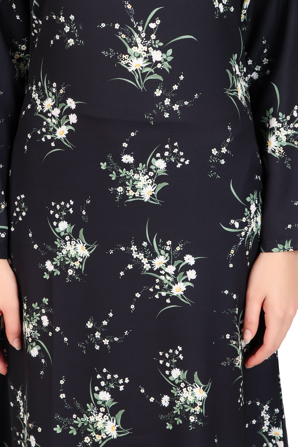 Printed Crepe Abaya AYP-471