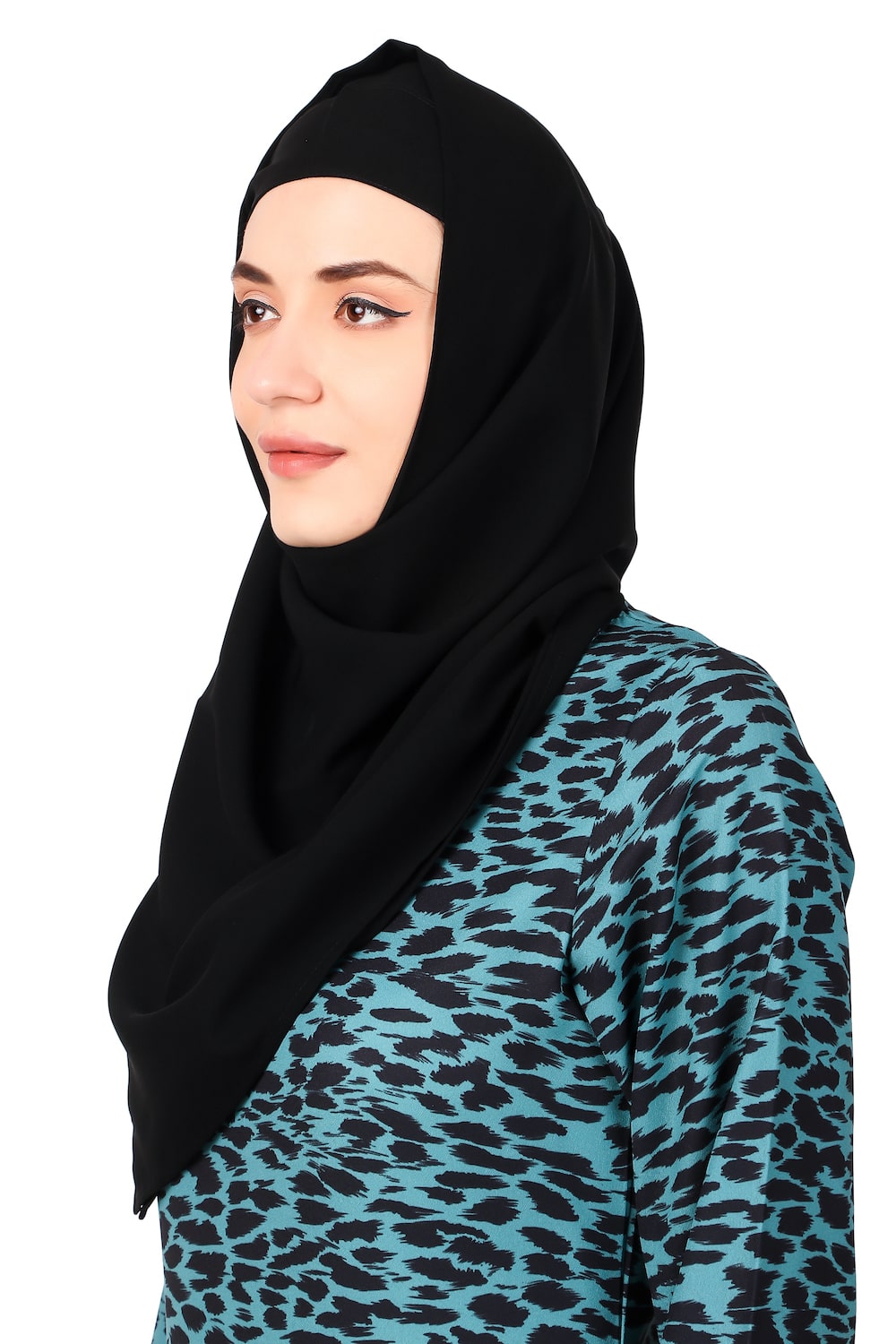 Printed Crepe Abaya AYP-474