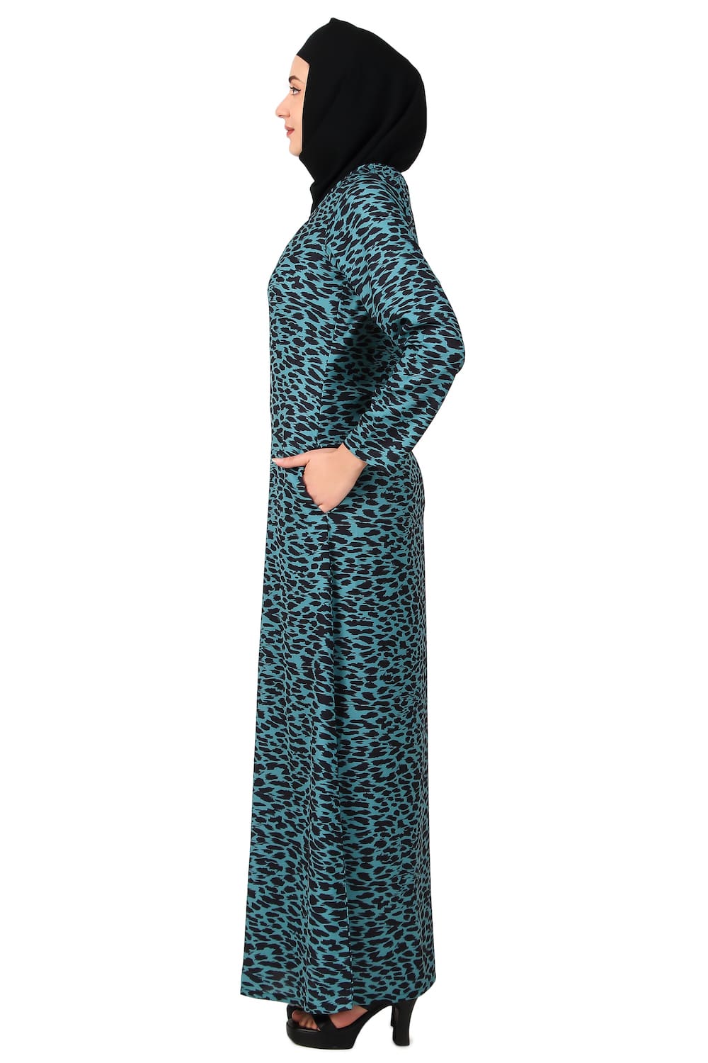 Printed Crepe Abaya AYP-474