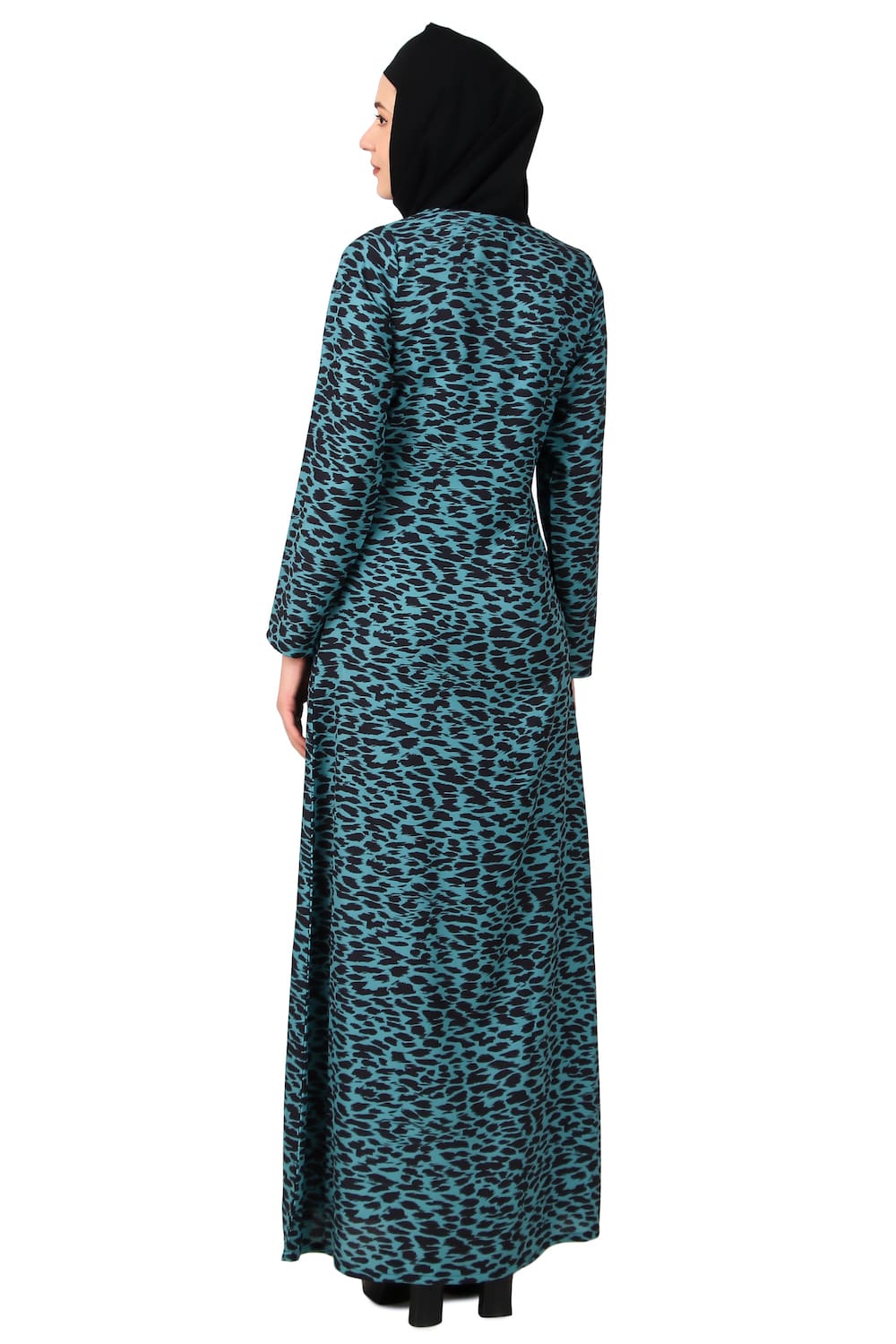 Printed Crepe Abaya AYP-474