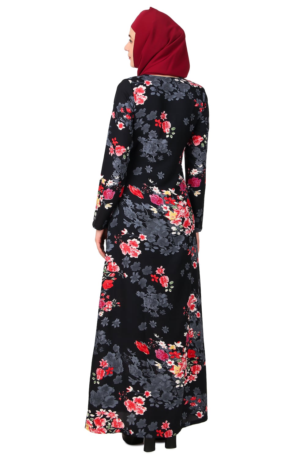 Printed Crepe Abaya AYP-479