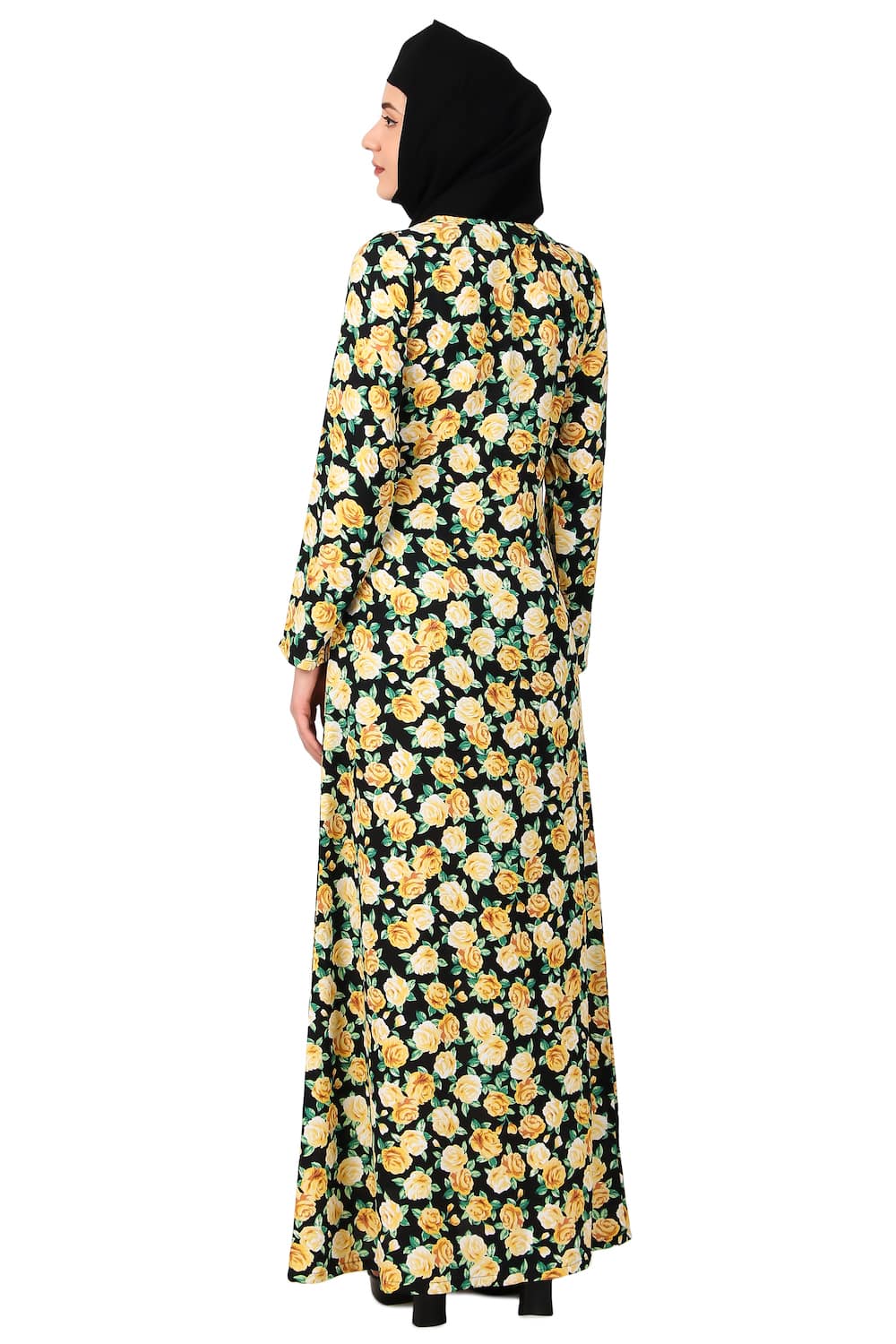 Printed Crepe Abaya AYP-480