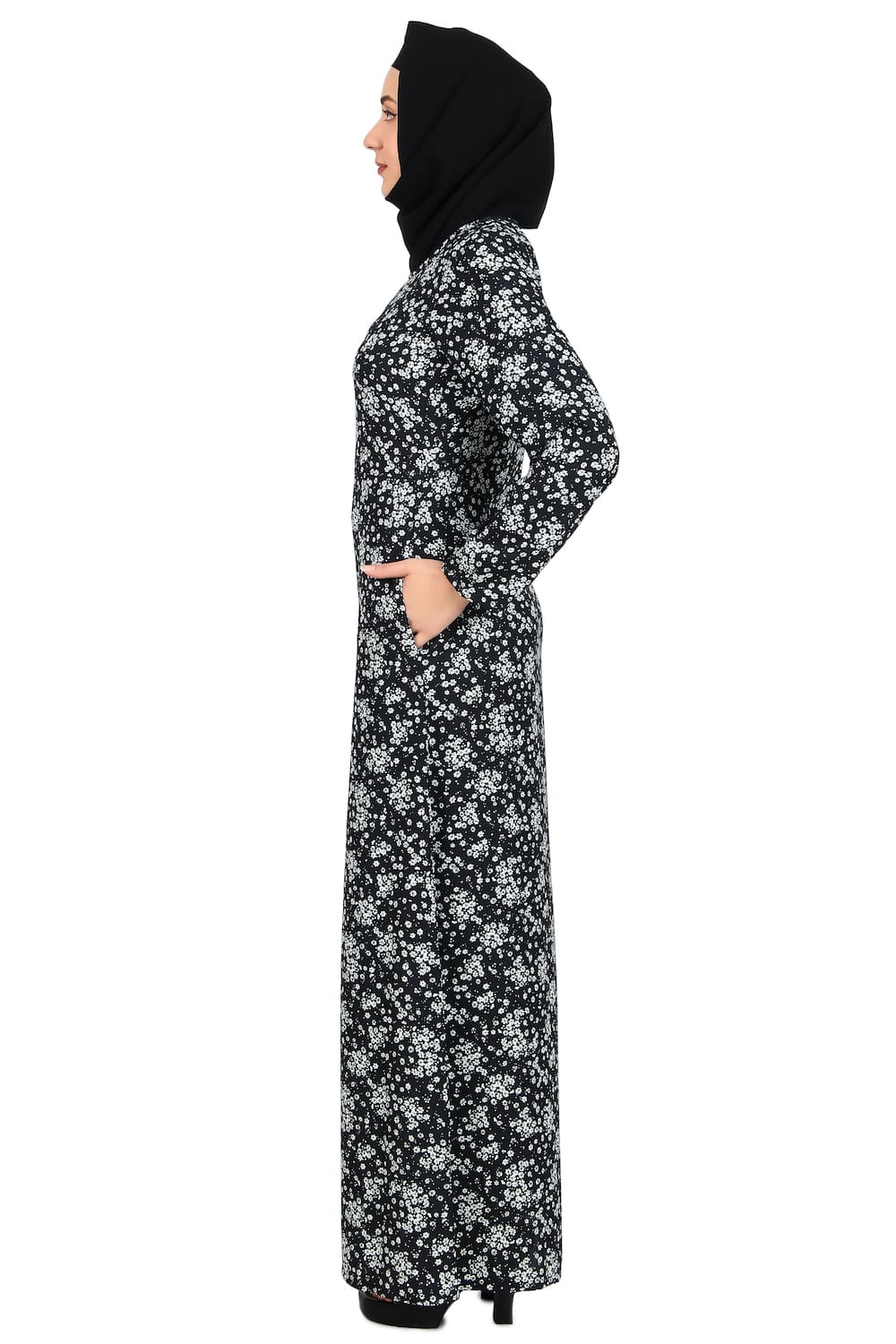 Printed Crepe Abaya AYP-481