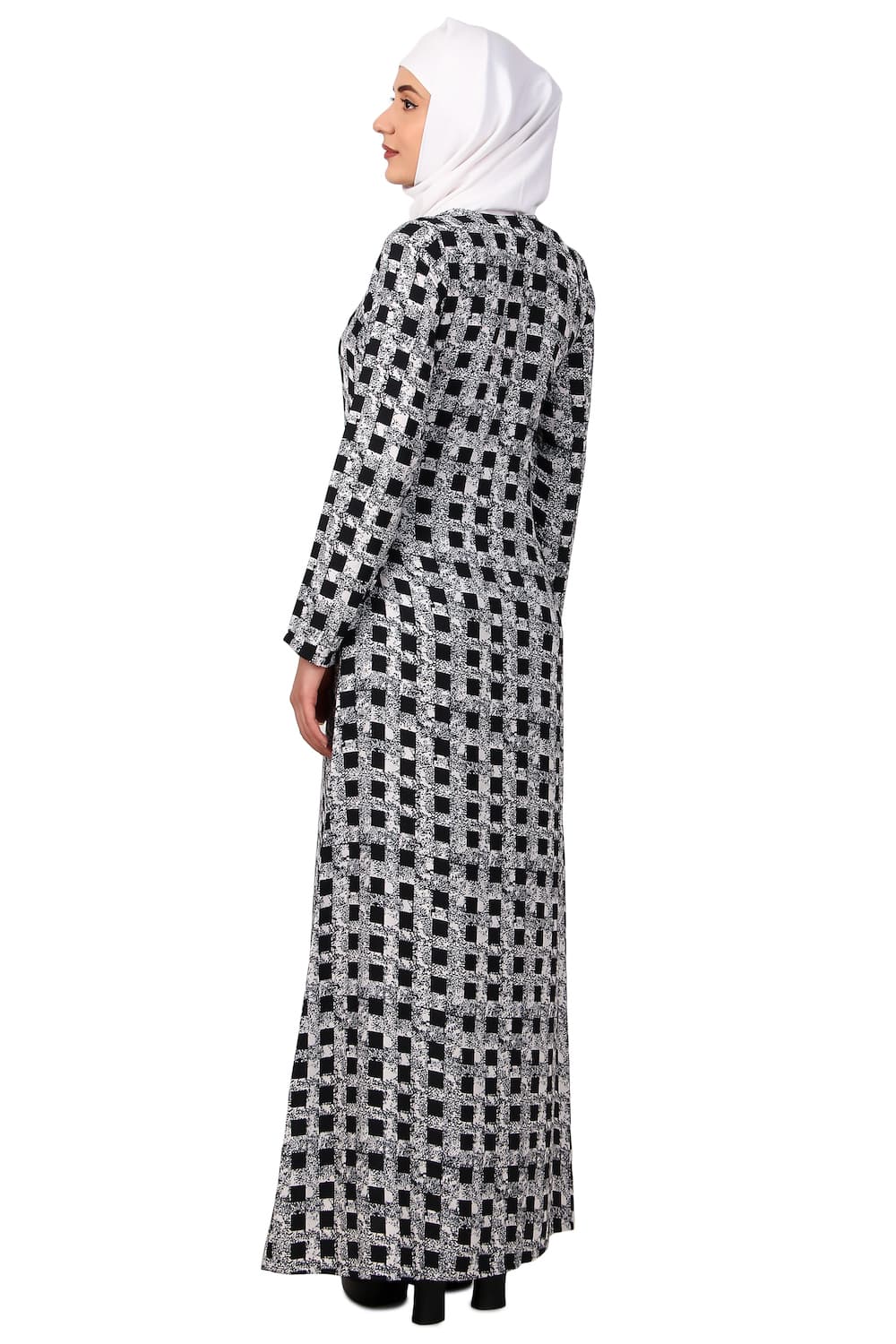 Printed Crepe Abaya AYP-482