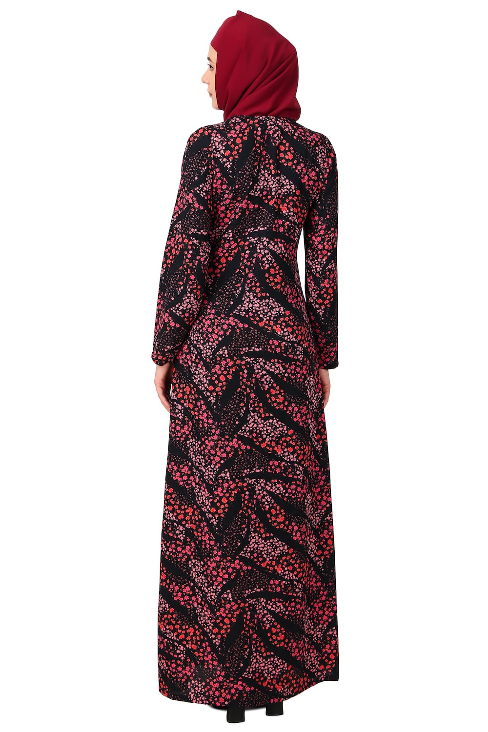 Printed Crepe Abaya AYP-483