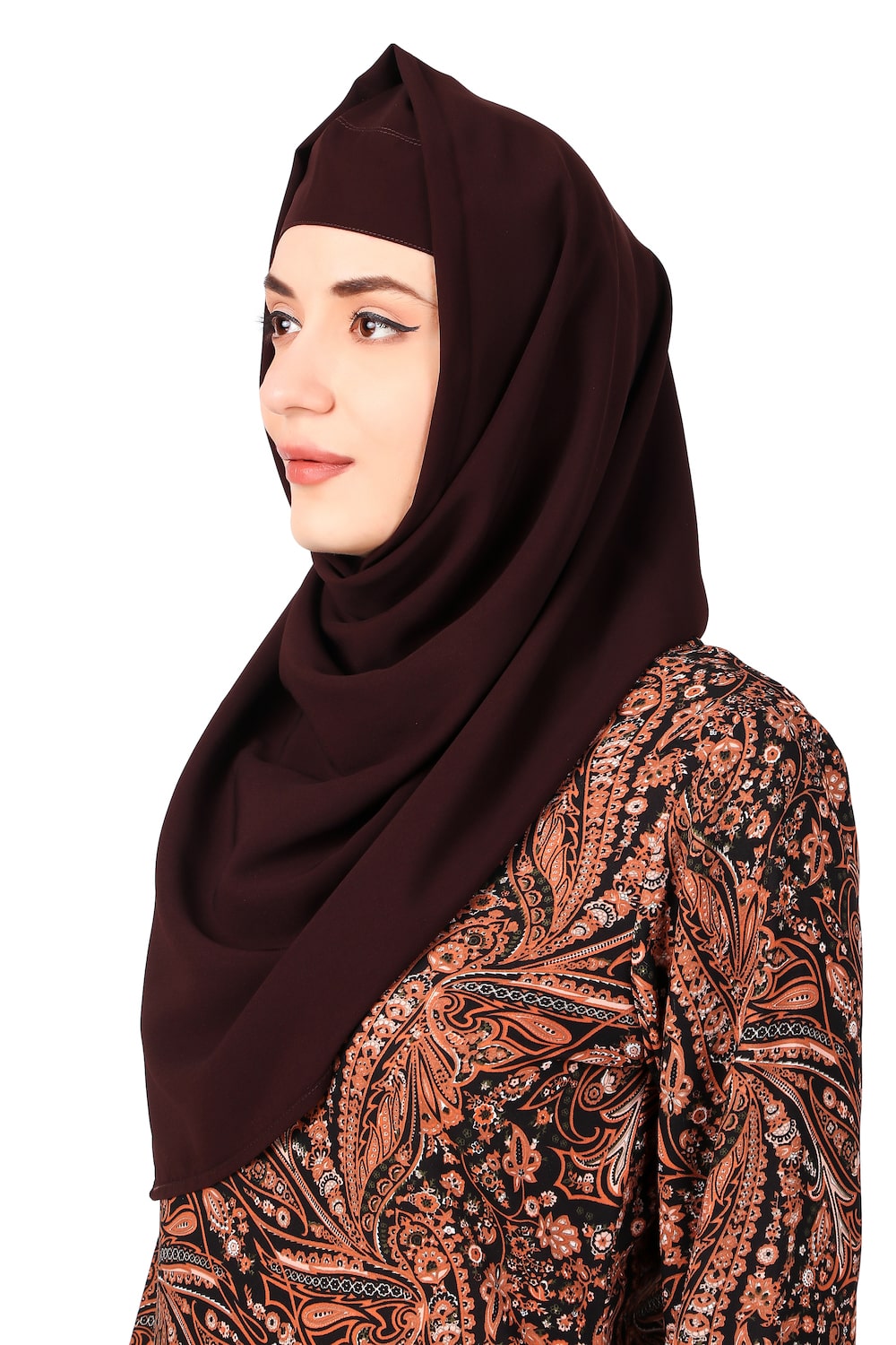Printed Crepe Abaya AYP-484