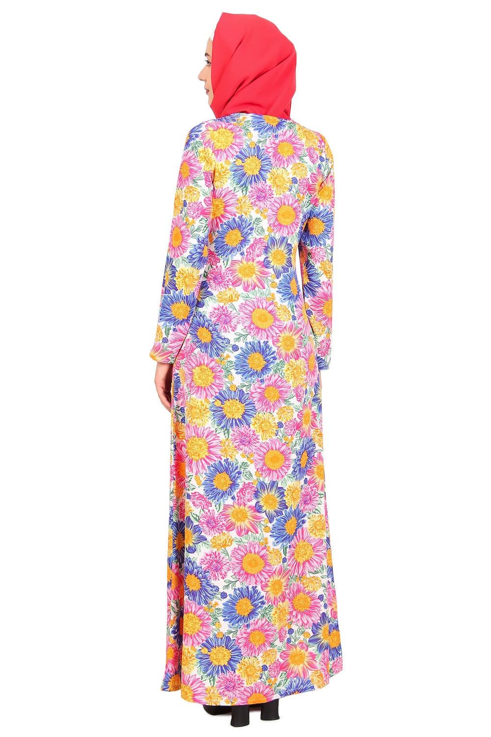 Printed Crepe Abaya AYP-485