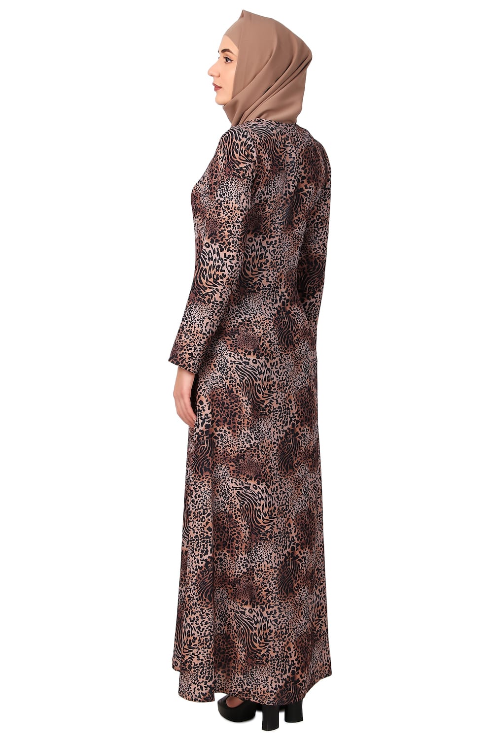 Printed Crepe Abaya AYP-487