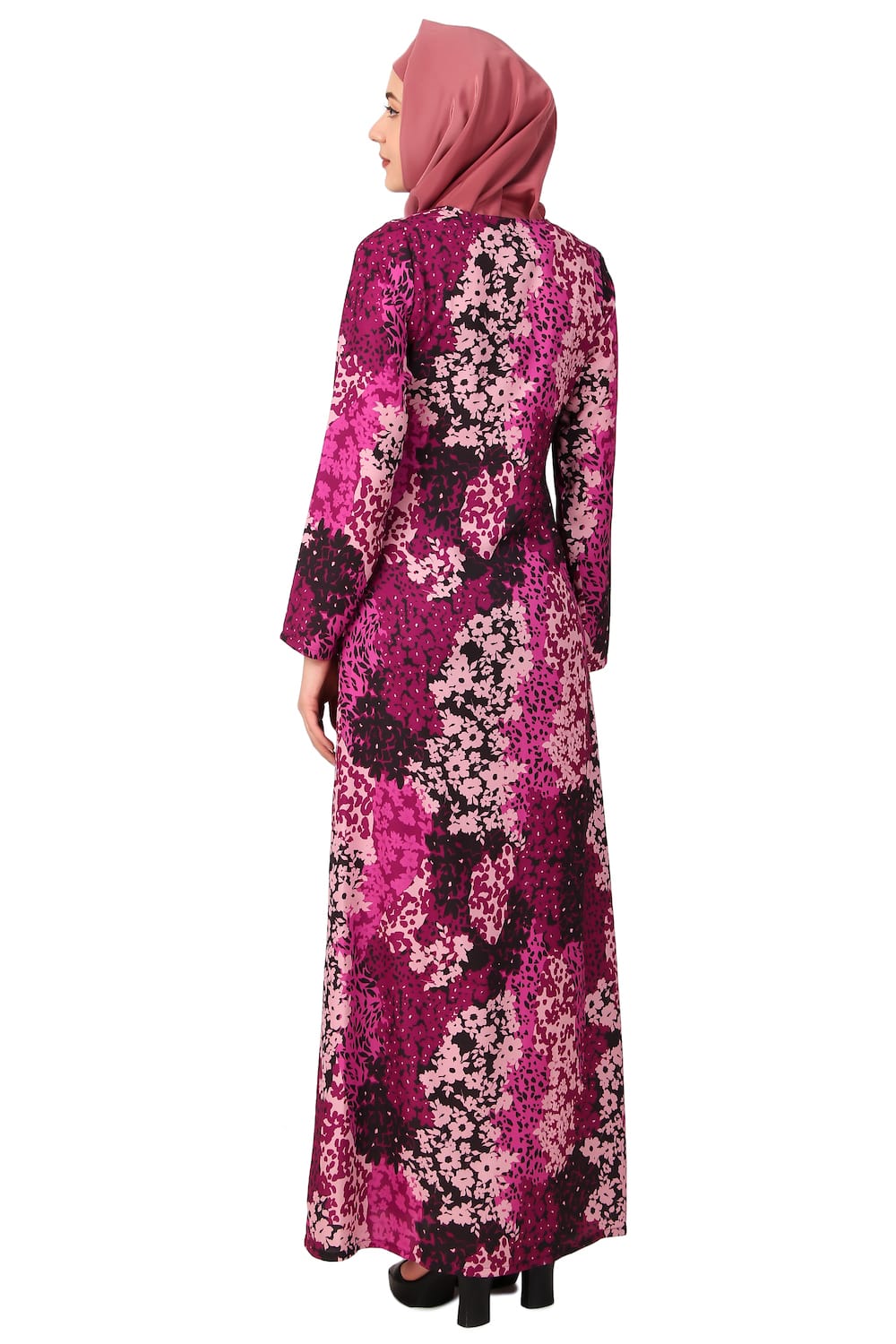 Printed Crepe Abaya AYP-489