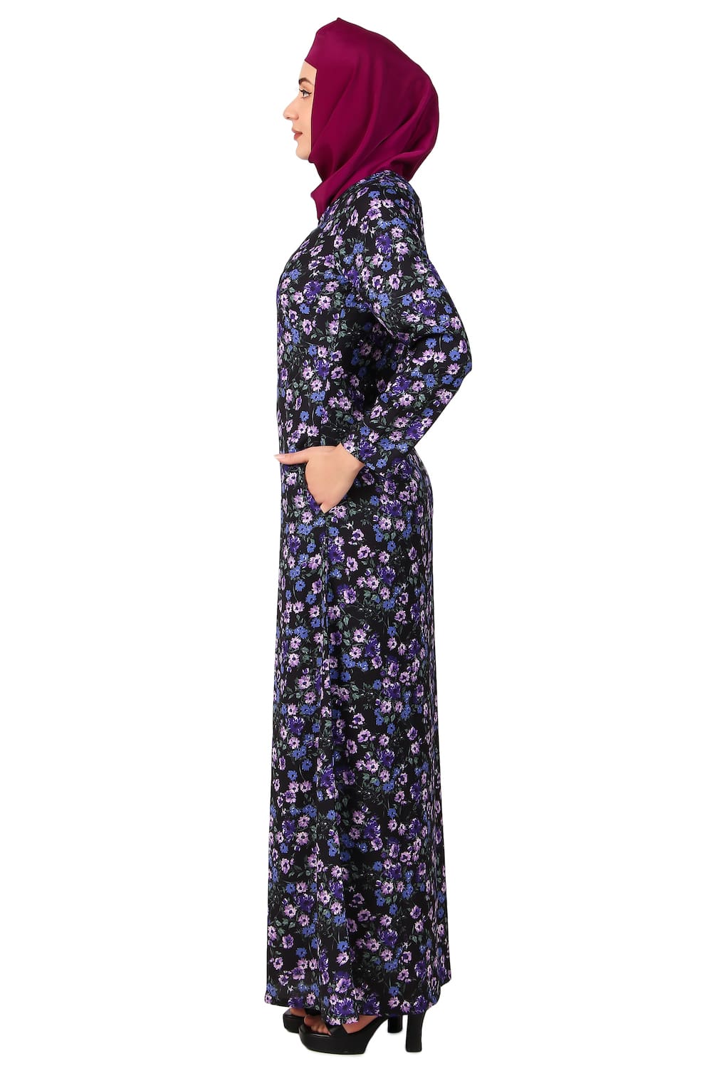 Printed Crepe Abaya AYP-490