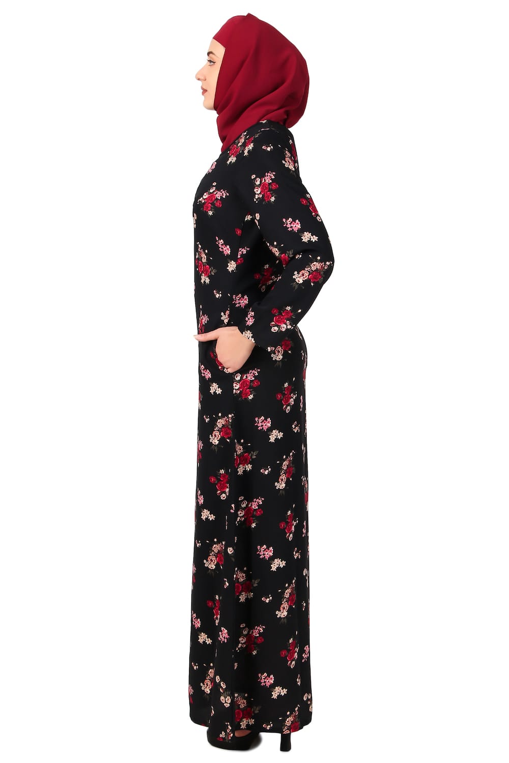 Printed Crepe Abaya AYP-492