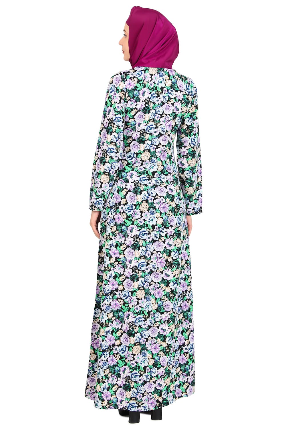 Printed Crepe Abaya AYP-494