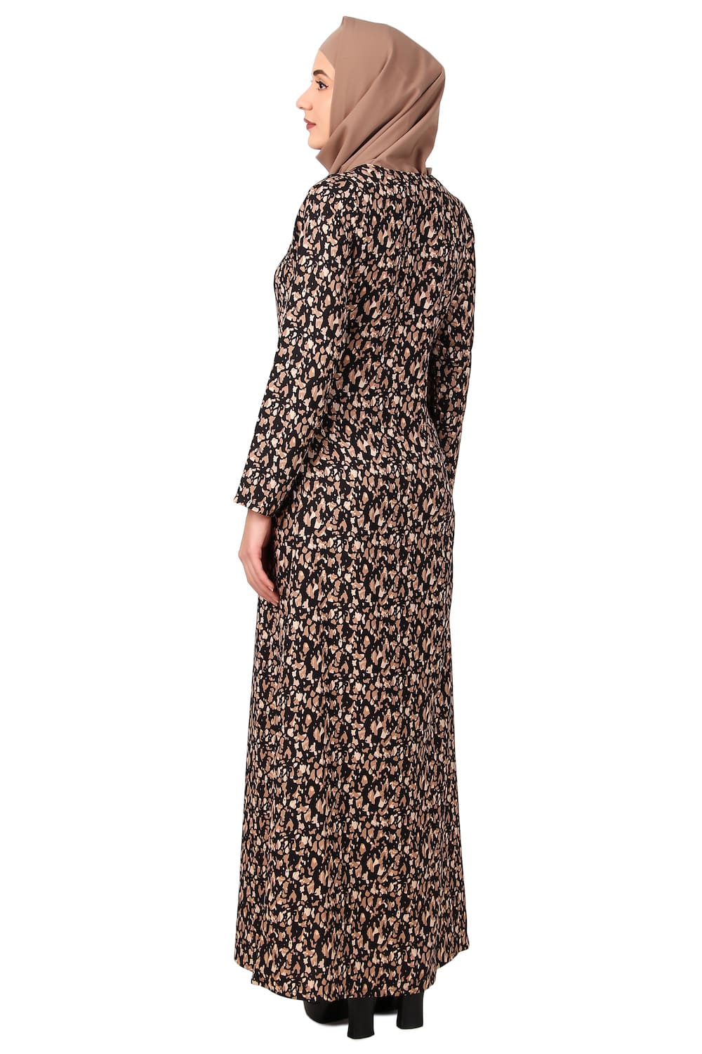 Printed Crepe Abaya AYP-498