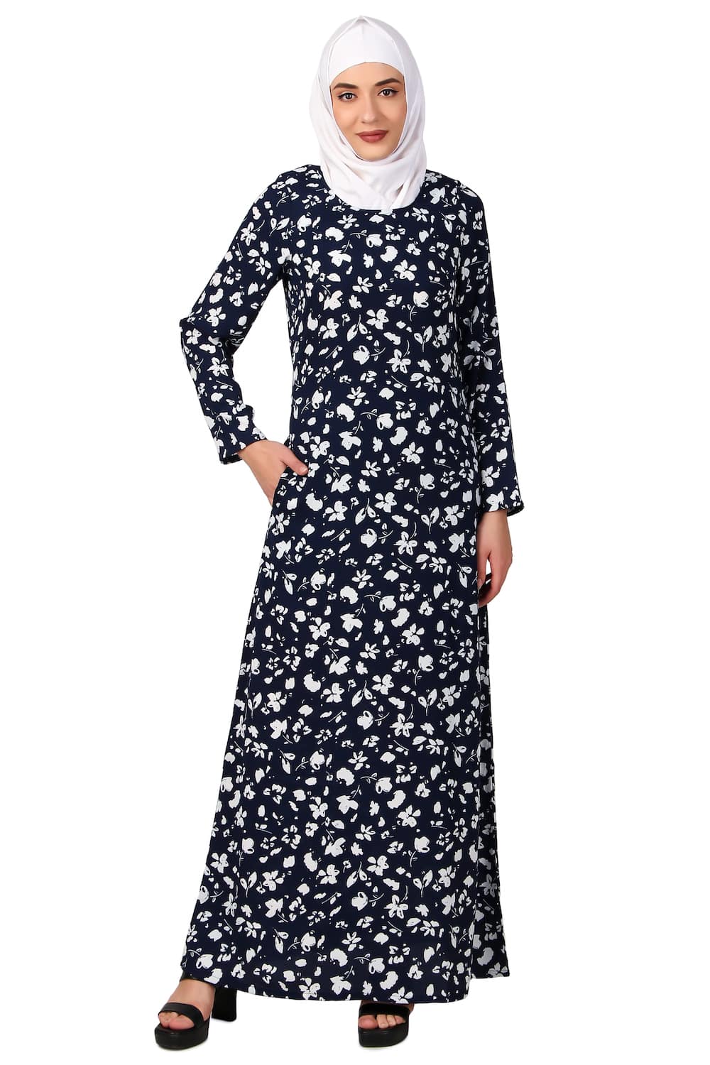 Printed Crepe Abaya AYP-499
