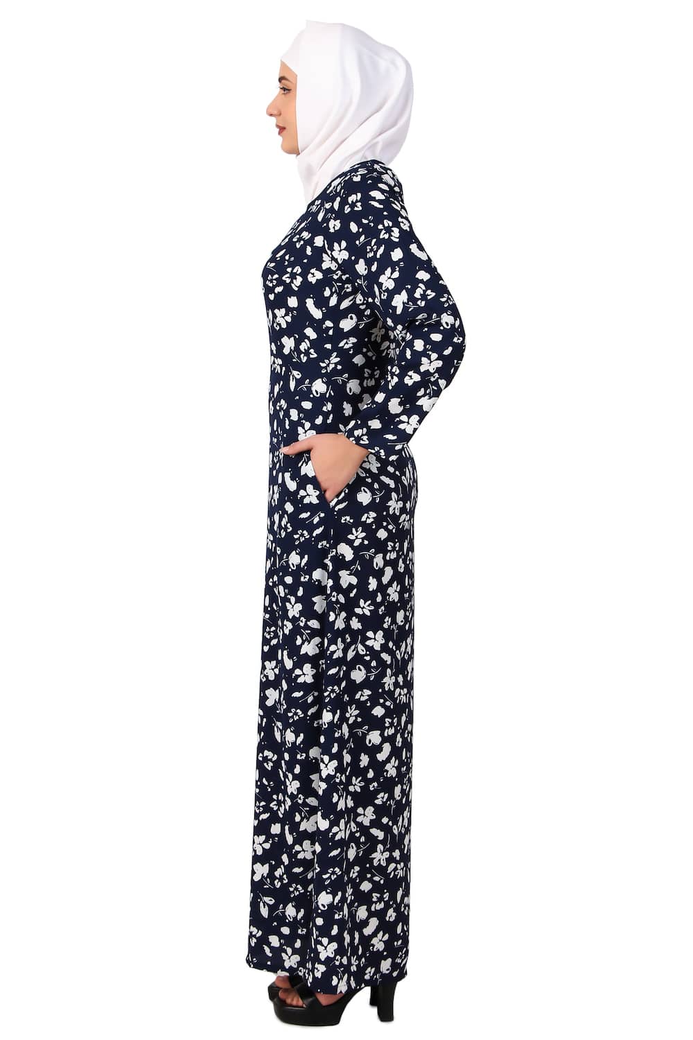 Printed Crepe Abaya AYP-499