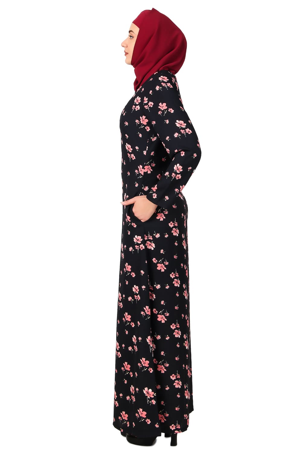 Printed Crepe Abaya AYP-501