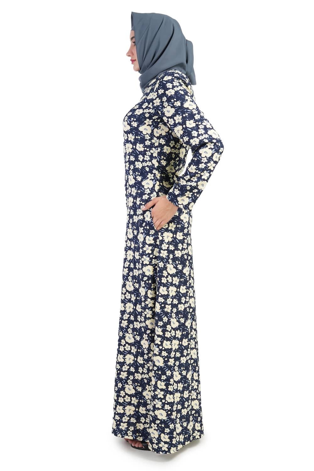 Printed Crepe Abaya AYP-507