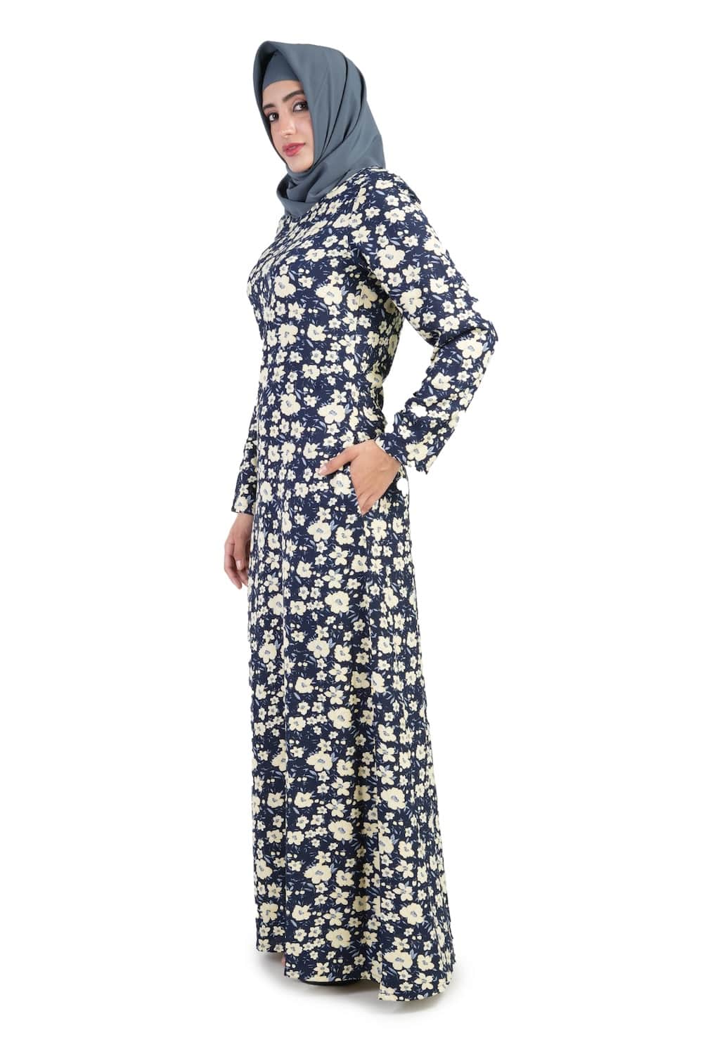 Printed Crepe Abaya AYP-507