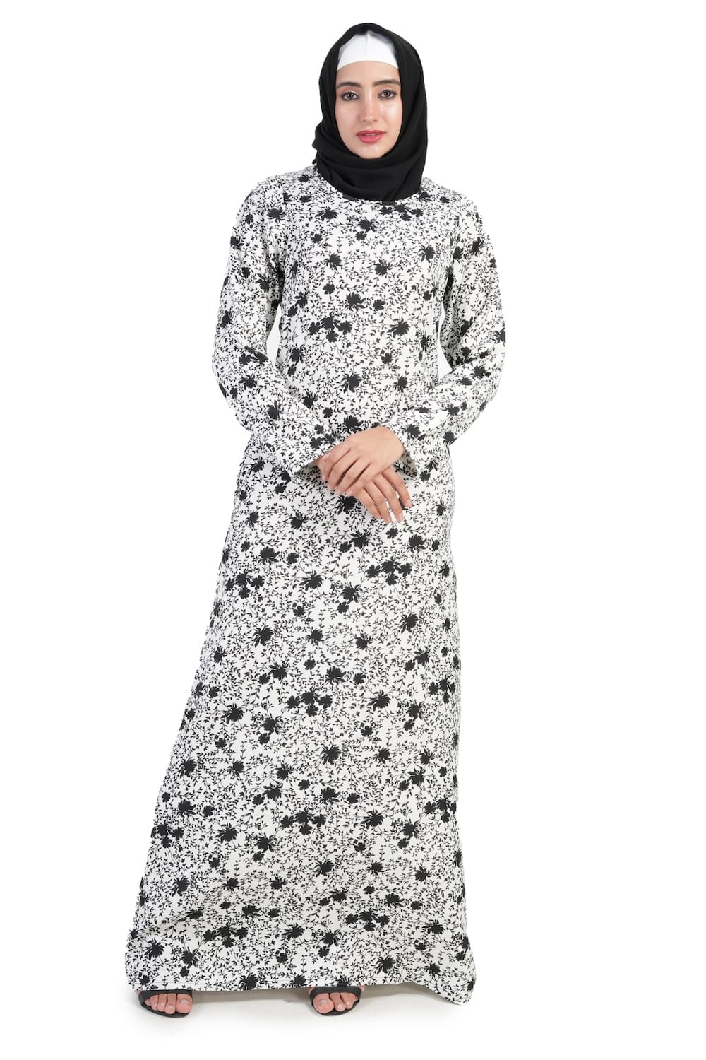 Printed Crepe Abaya AYP-508