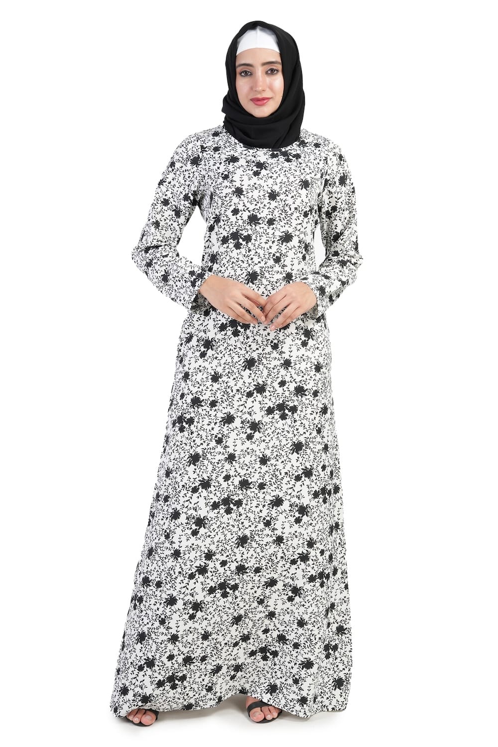 Printed Crepe Abaya AYP-508