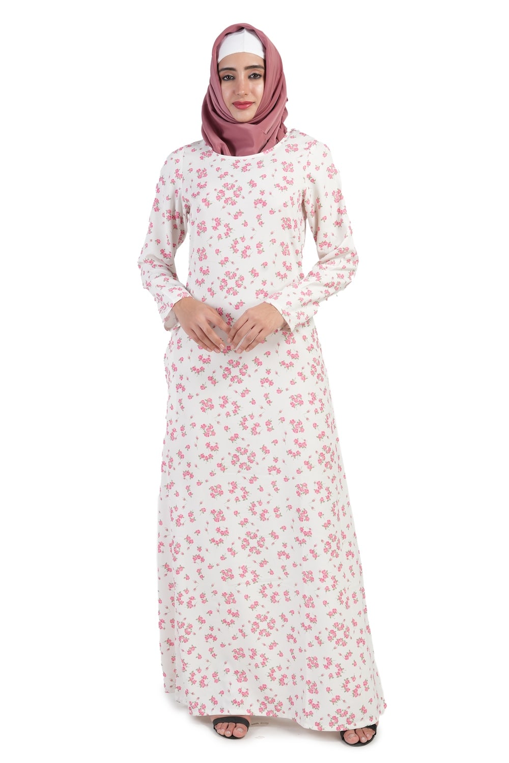 Printed Crepe Abaya AYP-509