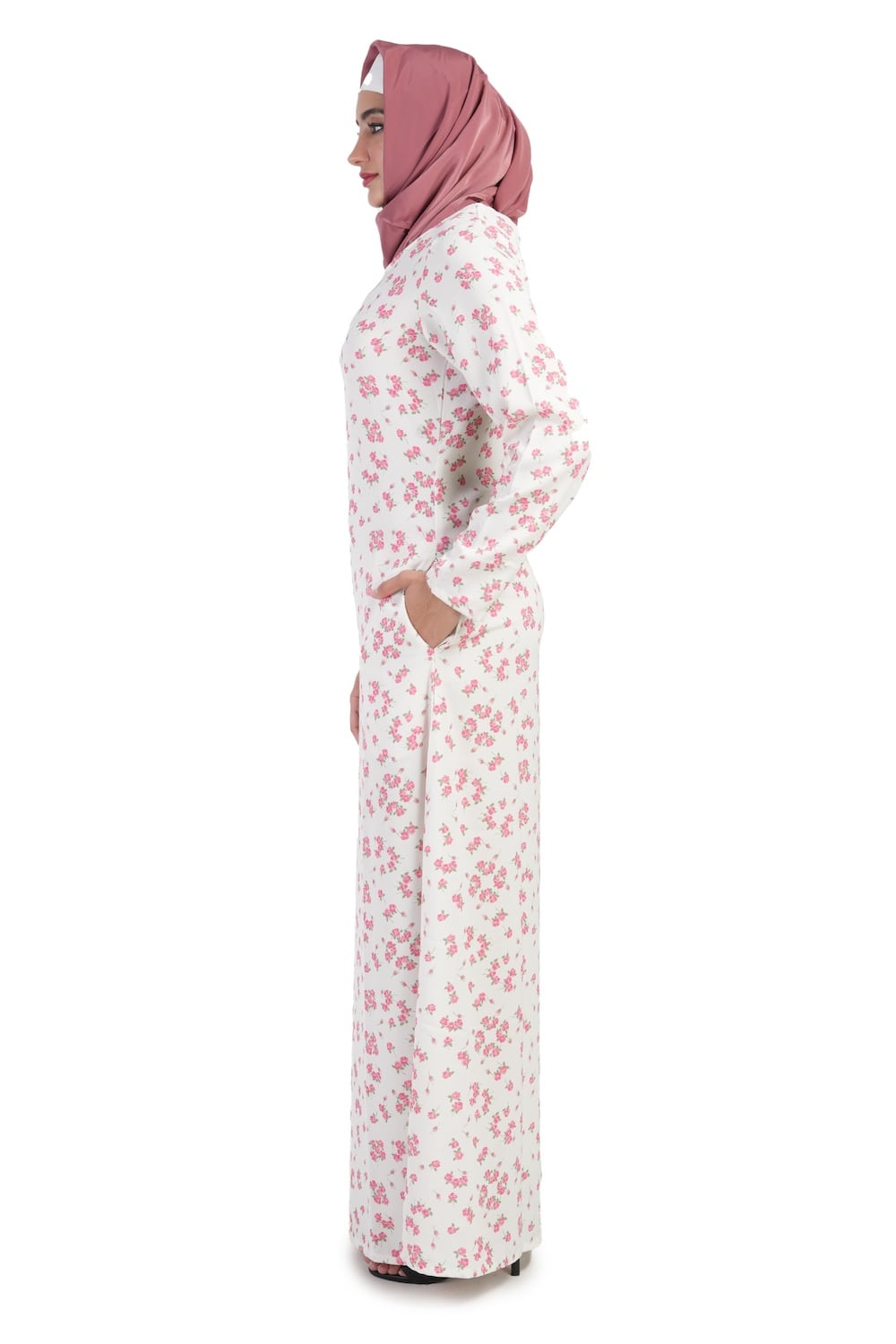 Printed Crepe Abaya AYP-509