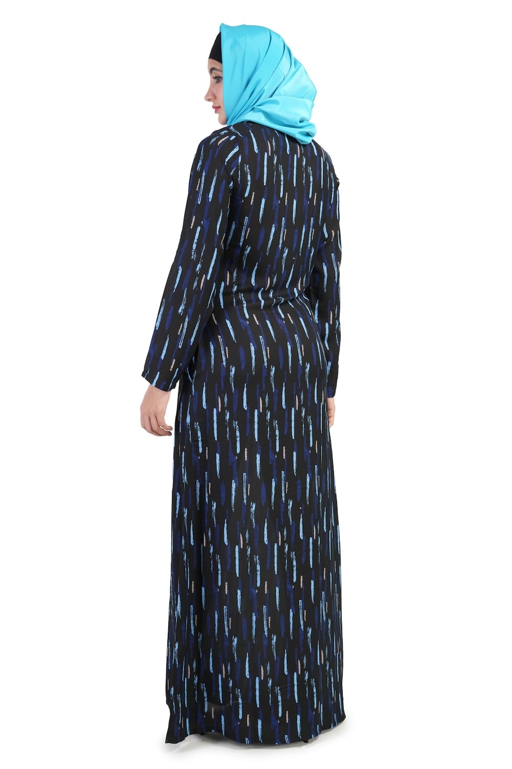 Printed Crepe Abaya AYP-513