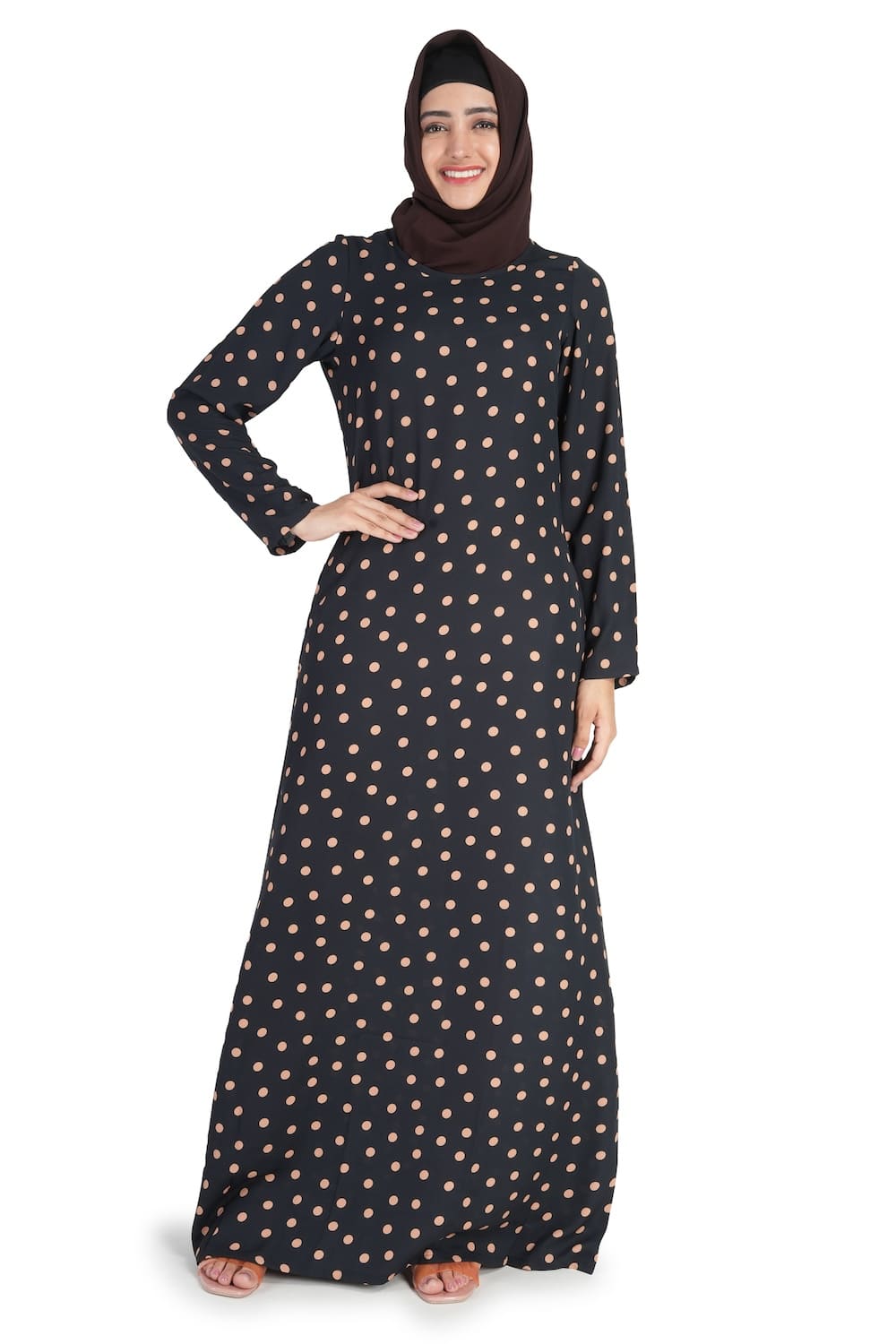 Printed Crepe Abaya AYP-514