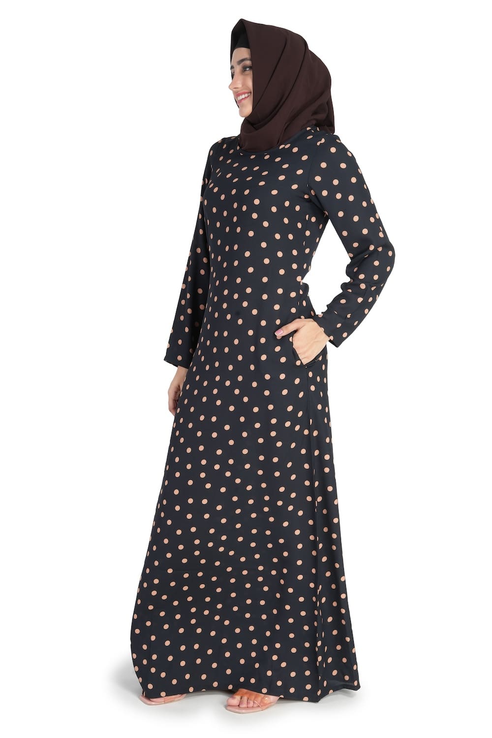 Printed Crepe Abaya AYP-514
