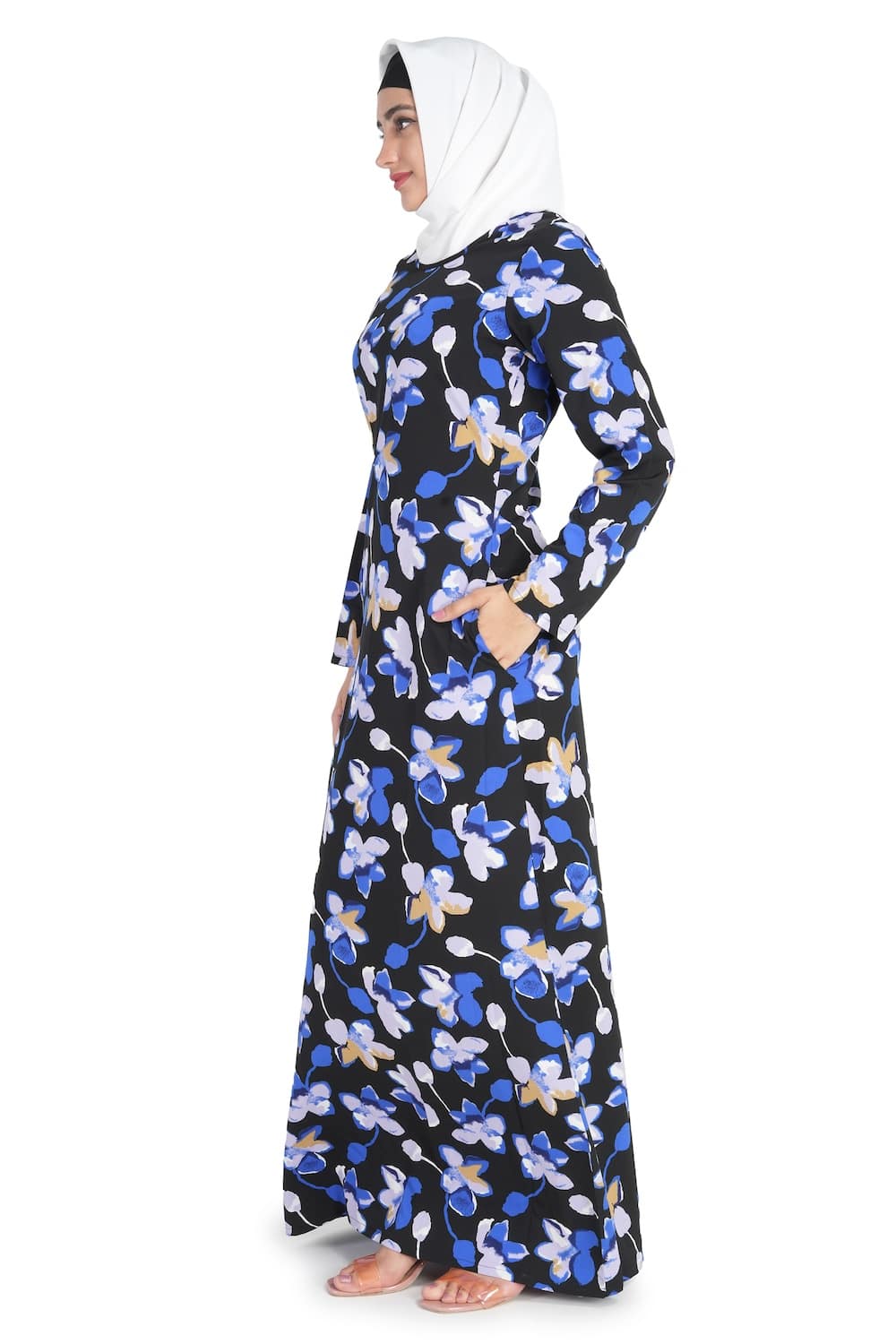 Printed Crepe Abaya AYP-515