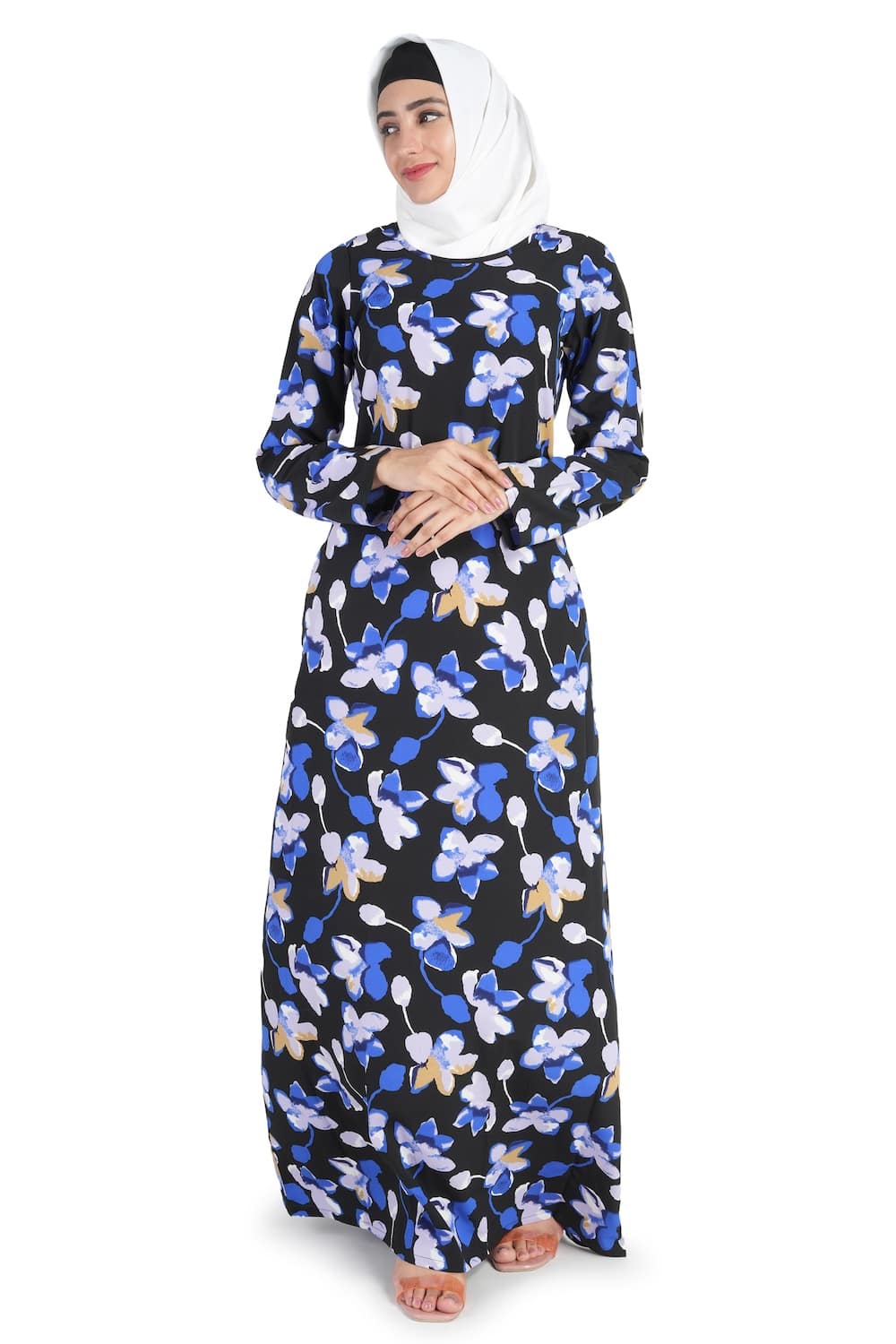 Printed Crepe Abaya AYP-515