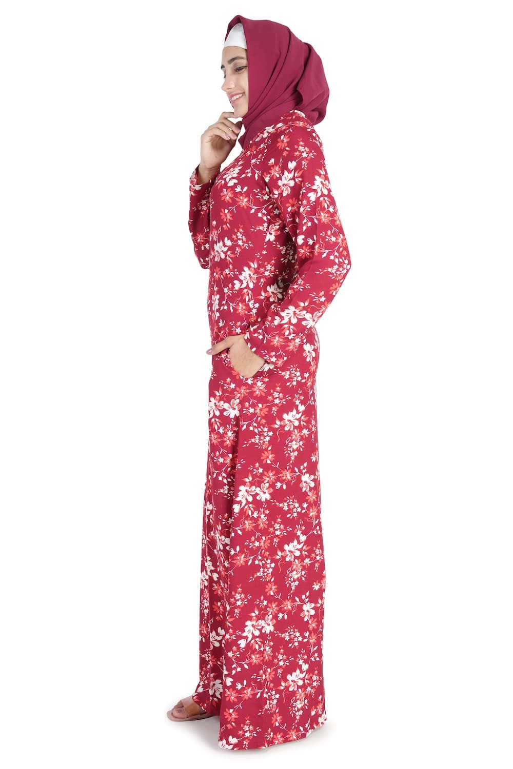Printed Crepe Abaya AYP-524