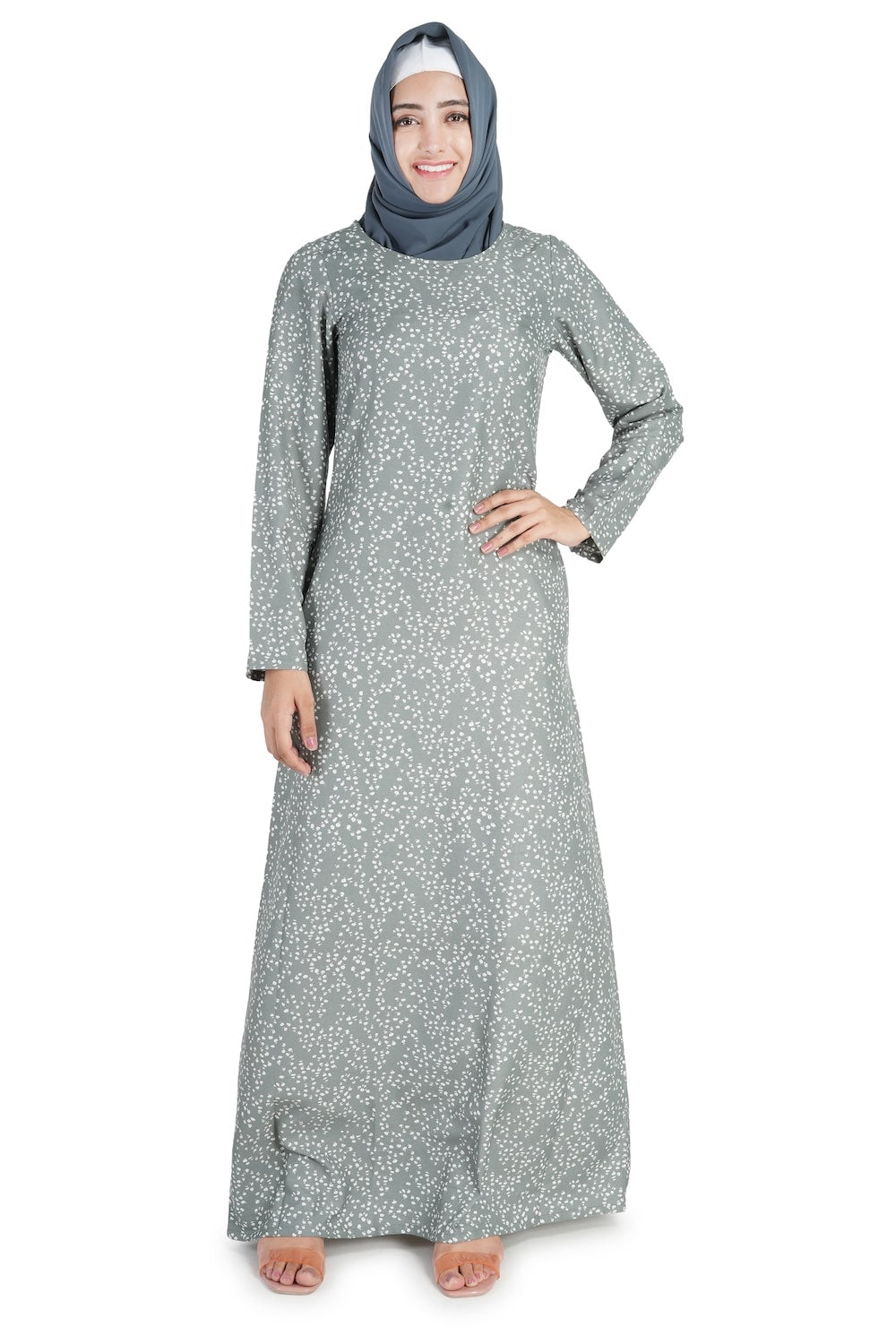 Printed Crepe Abaya AYP-525