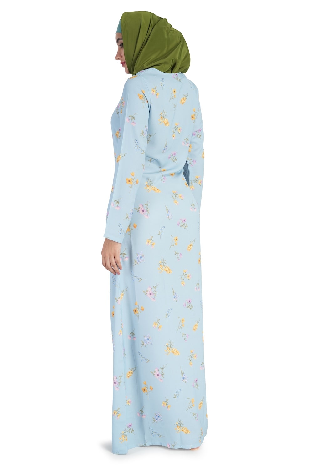 Printed Crepe Abaya AYP-528