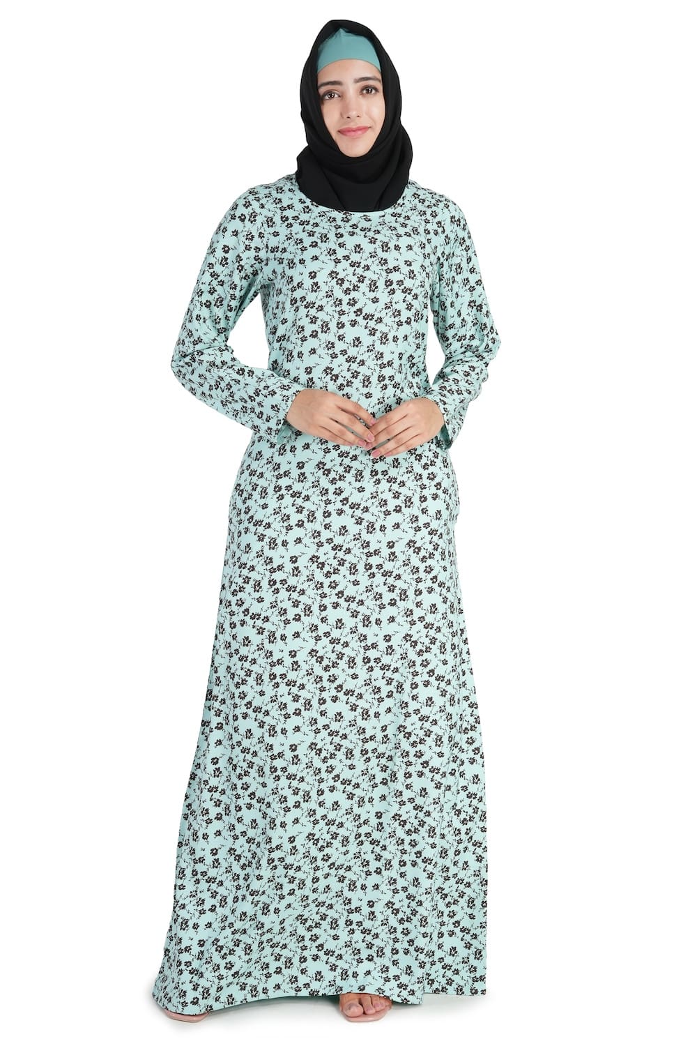 Printed Crepe Abaya AYP-529
