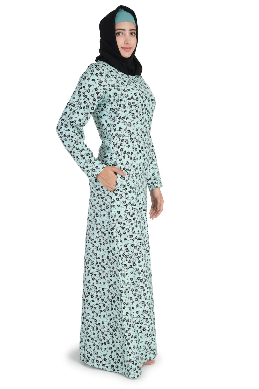 Printed Crepe Abaya AYP-529
