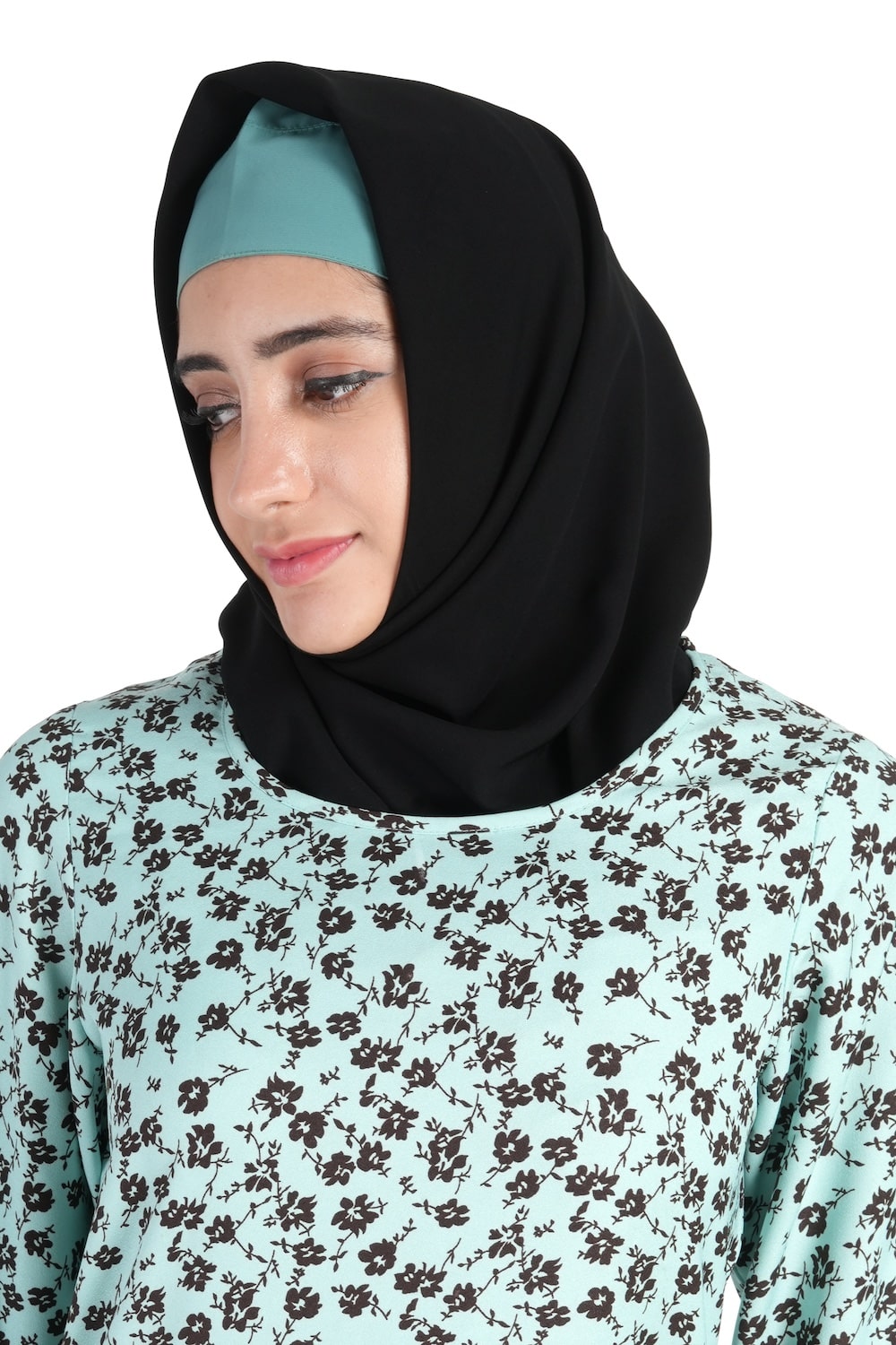 Printed Crepe Abaya AYP-529