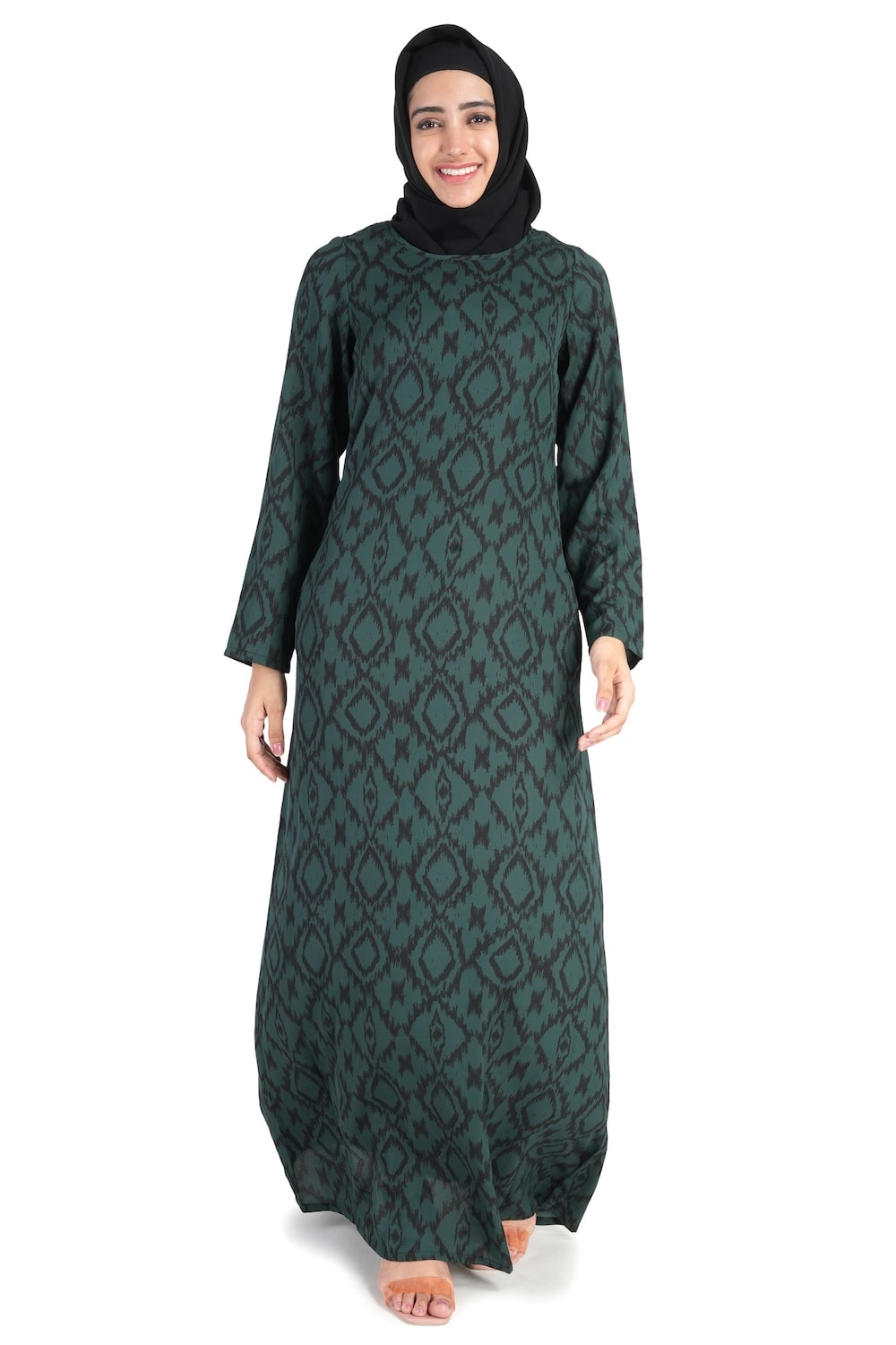 Printed Crepe Abaya AYP-531