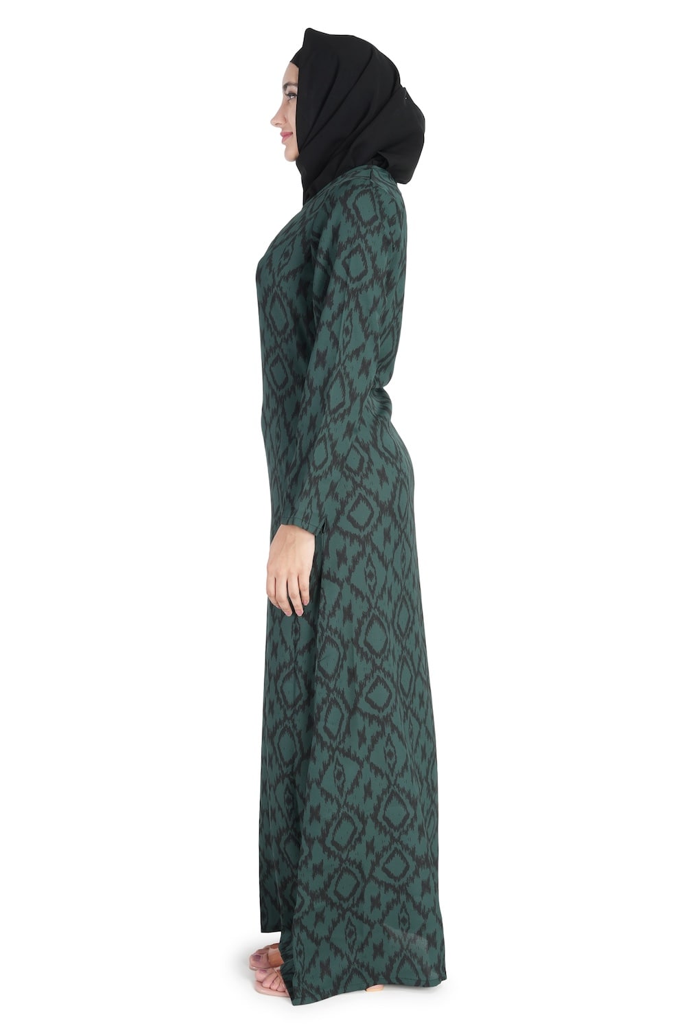 Printed Crepe Abaya AYP-531