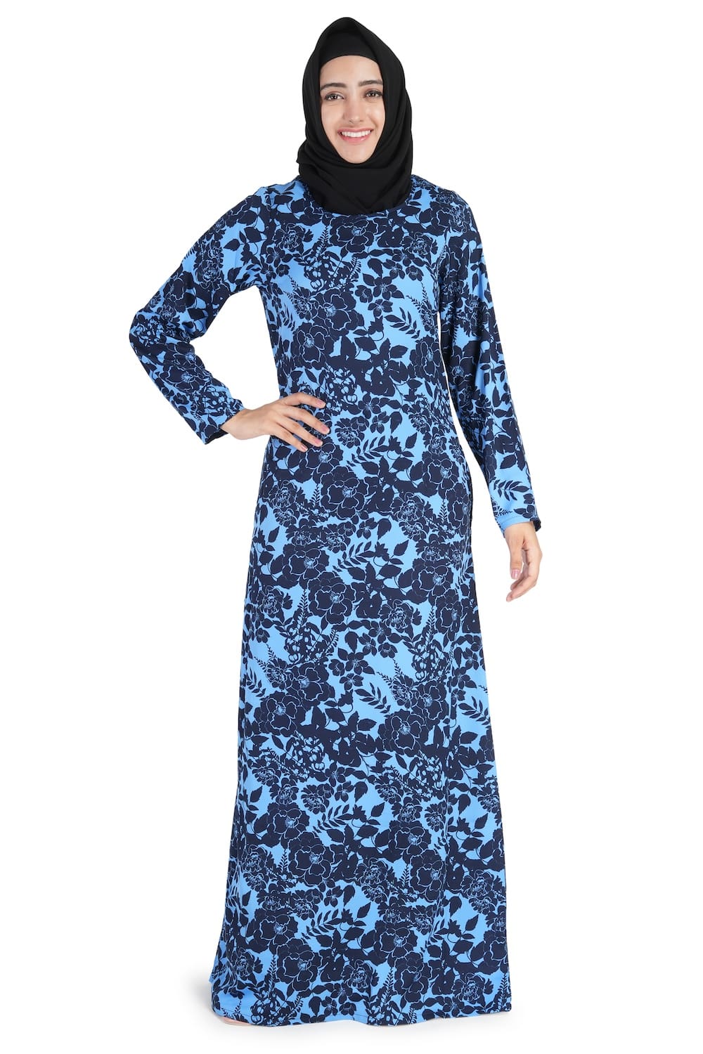 Printed Crepe Abaya AYP-532