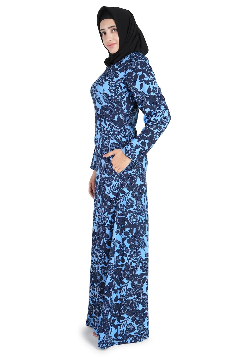 Printed Crepe Abaya AYP-532